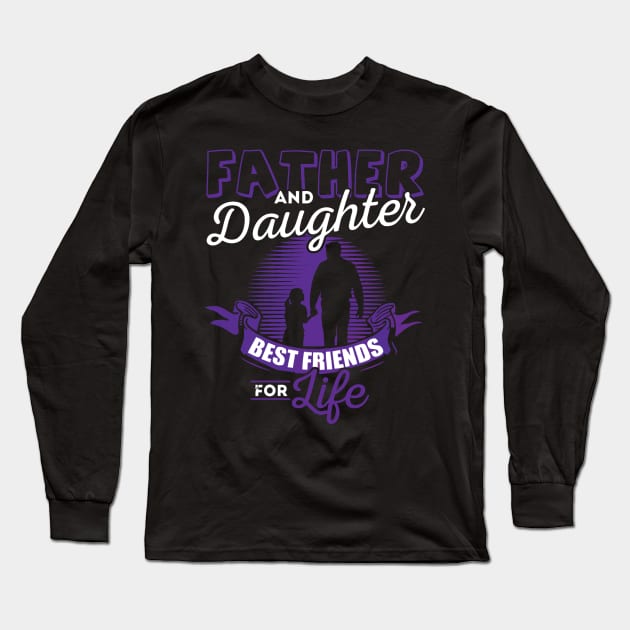 Father and daughter Long Sleeve T-Shirt by LaurieAndrew